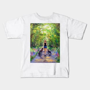 Walk down the alley Kids T-Shirt